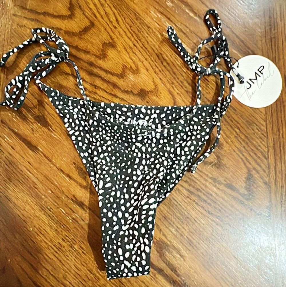 JMP The Label Bali Bottom Polka Dot Tie Sides Nwt Size XS